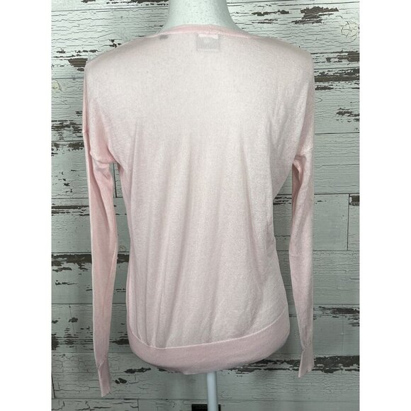 CABI Gossamer Sheer Pullover in Blush Pink Sz S #5139 EUC - Picture 3 of 4